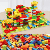 Marble Run Byggklossar – Kreativ Labyrint med Rutschkana och Kulbana för Barn – Pedagogisk Lek för Problemlösning och Fantasi-Byggsats Kulbana-BB-Hemnix