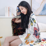 Vändbar Trädgårdsblomma Badhandduk Carvallo