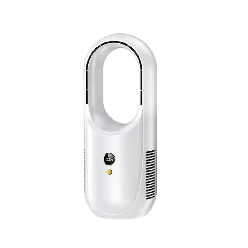 Portabel fläkt med LED-display 2000mAh-Kök-BB-Vit-Hemnix