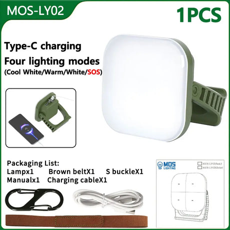 80W LED Solarbatteriladdad campinglampa med magnet och zoomfunktion Carvallo