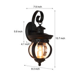 1-Lamps LED Utomhusvägglampa med Böjd Arm Carvallo