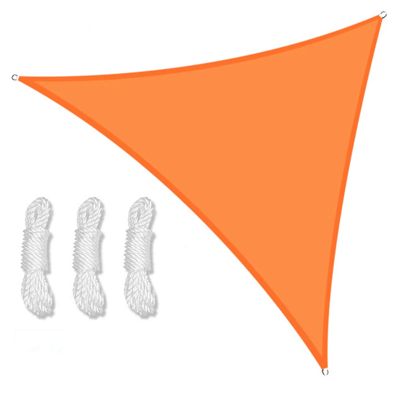 Triangulärt Vattentät Solsegel-Kök-BB-Orange-200x200x200 cm-Hemnix