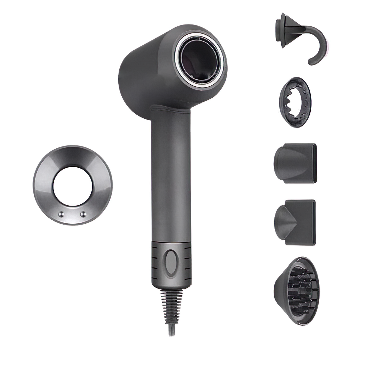 Hårfön med jonteknologi och munstycke Carvallo