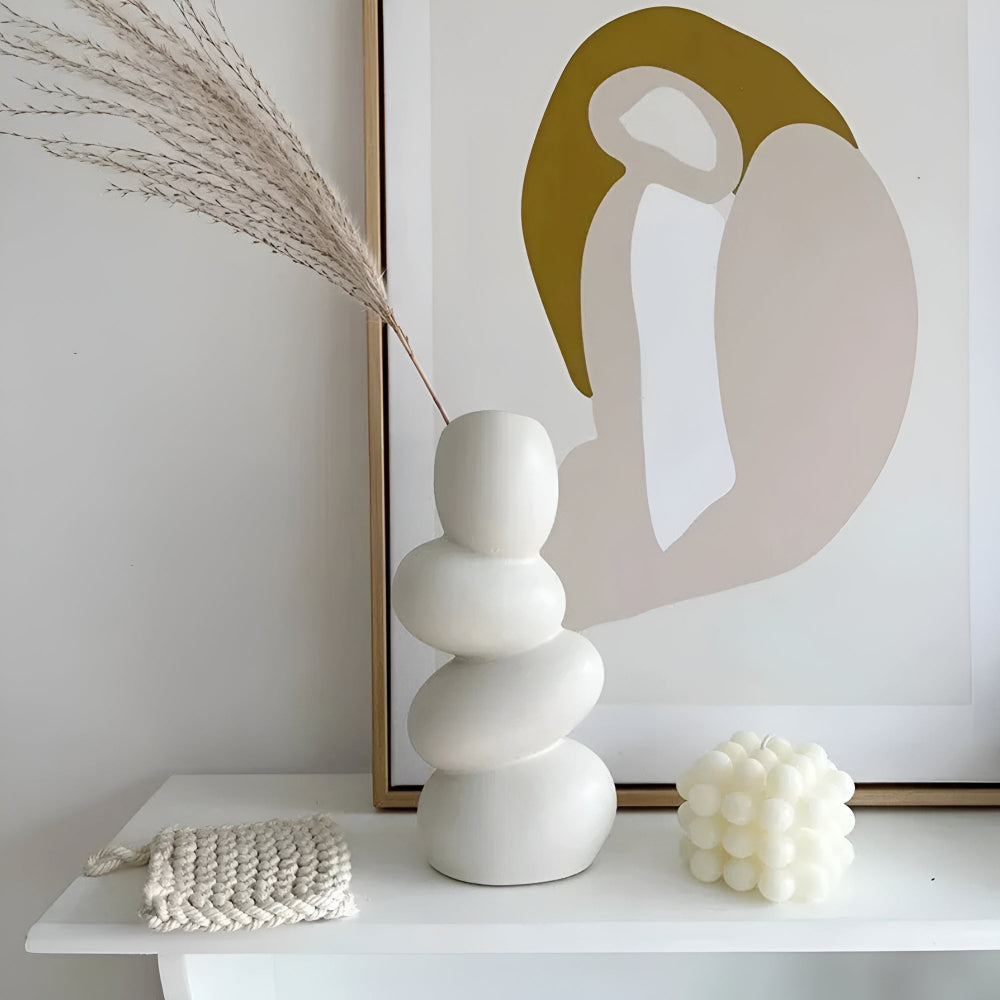 STRATA Skulptural Keramisk Vasa Carvallo