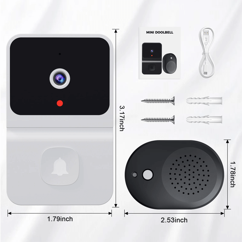 Trådlös WiFi Dörrklocka med HD-kamera-Smarta Hem Kamera-BB-Hemnix