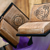 MystiCraft – Flytande öppna böcker med virvlande ånga för en magisk skärm Carvallo