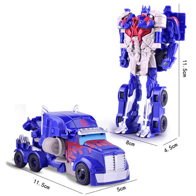Dynamisk Transformativ Robotbil - Optimus Leksak, 1-stegs Förvandling, Robot & Dinosaurie Actionfigur för Pojkar-Fordon-BB-Hemnix