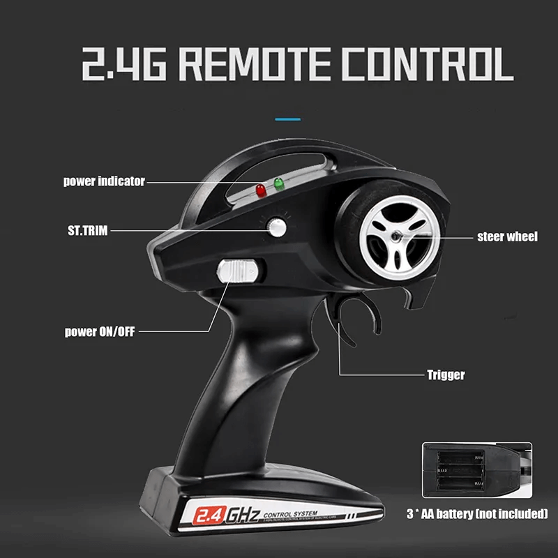 2.4G 4WD Borstlös RC-Bil – Hög Hastighet Off-Road Racingfordon med 80 km/h-Radiostyrt-BB-Hemnix