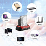 Dockningsstation för hårddisk/SSD med dubbla fack – Snabb säkerhetskopieringshubb MILA Sverige