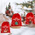 12st Julpåsar Presentpåsar Julklapp i Tyg 9x12cm - Julgran, Jultomte, Älg God Jul-Jul-BB-Hemnix