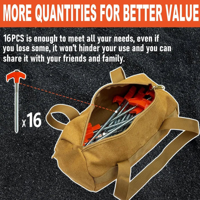 Carvallo | AnthorSafe - Rostfria tältpinnar av metall Carvallo