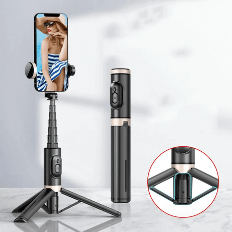 Selfiestick-tripod med Fjärrkontroll-Personligt-BB-Hemnix