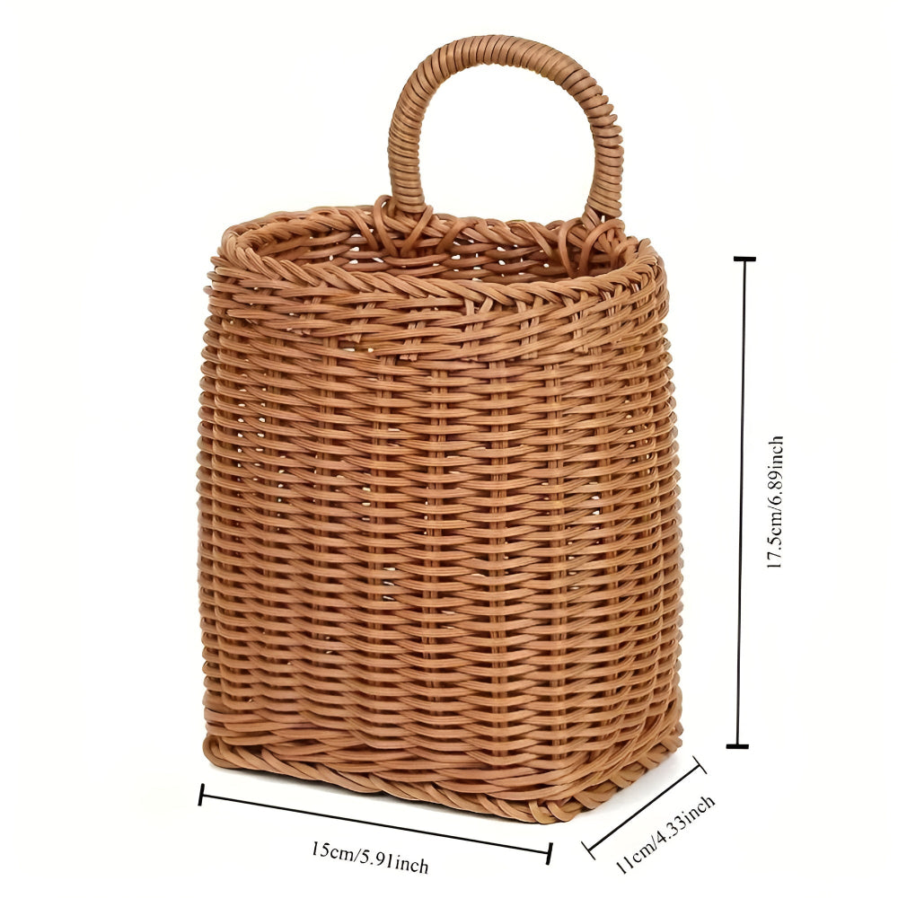Willow Rattan Woven Storage Basket Carvallo