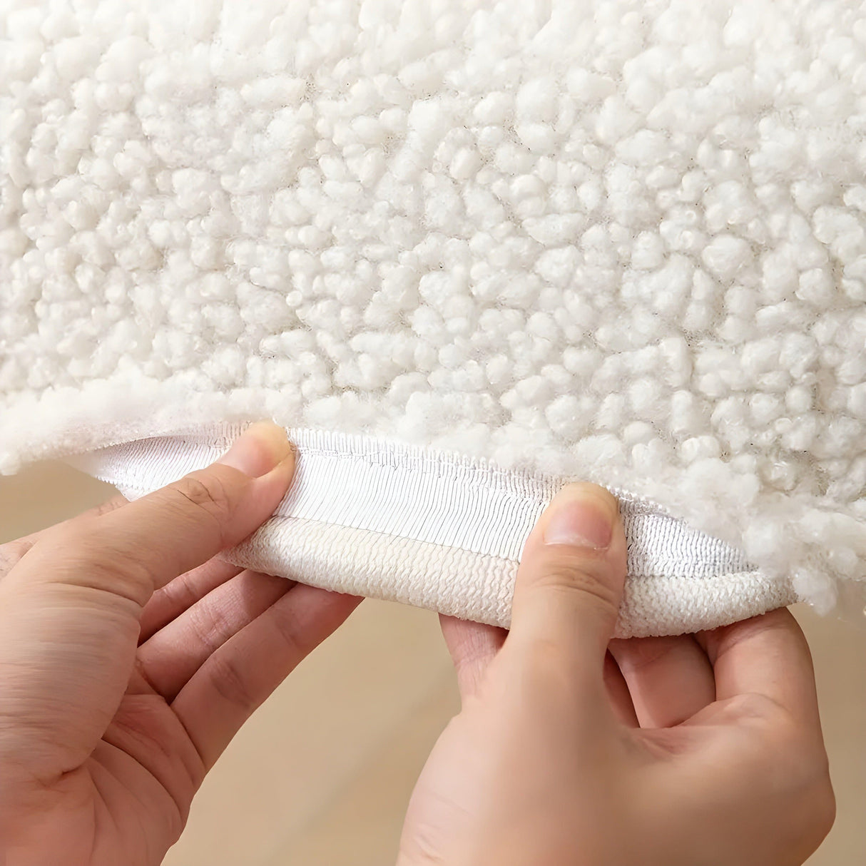 SherpaFit Stolskydd - Mysigt Sträckt Sherpa Matsalsstolskydd Carvallo