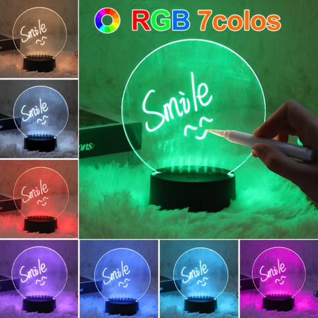 3DGlow - LED Nattlampa med 16 Färger och USB/Batteridrift Carvallo