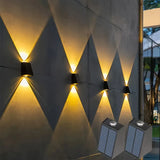 Modern LED utomhusvägglampa med Up & Down ljus – Vattentät vägglampa för husfasad och entréområde Carvallo