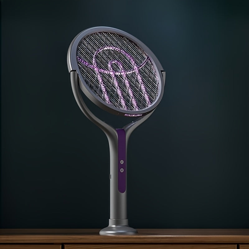 Fällbar Elektrisk Myggsvartare – Laddningsbar med Förlängningsbart Handtag Carvallo