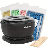 Bärbart vaxvärmarkit – 500 ml silikonhårborttagningsvärmare för släta resultat i salongskvalitet MILA Sverige