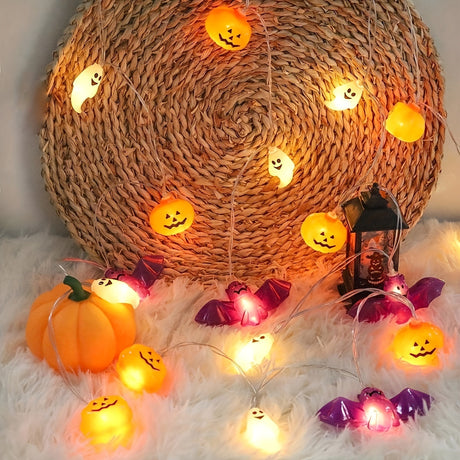 Halloween-lights string battery-operated pumpkin Carvallo