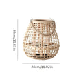 HomeHaven Lantern - Handwoven Candle Holder Floor Lantern Carvallo