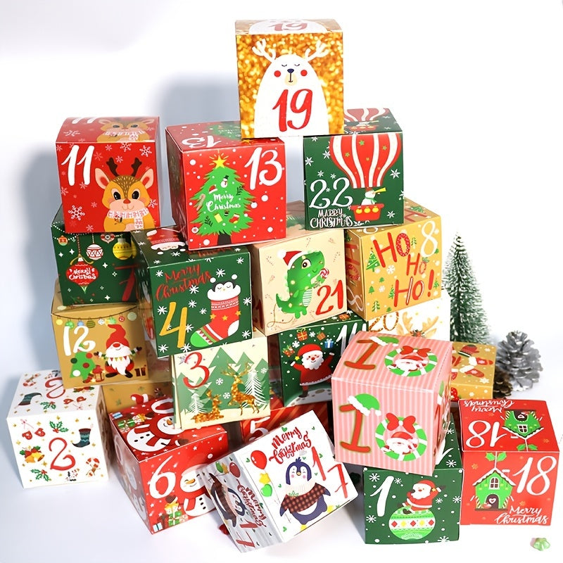 Presentlådor Jul Adventskalender Set Carvallo
