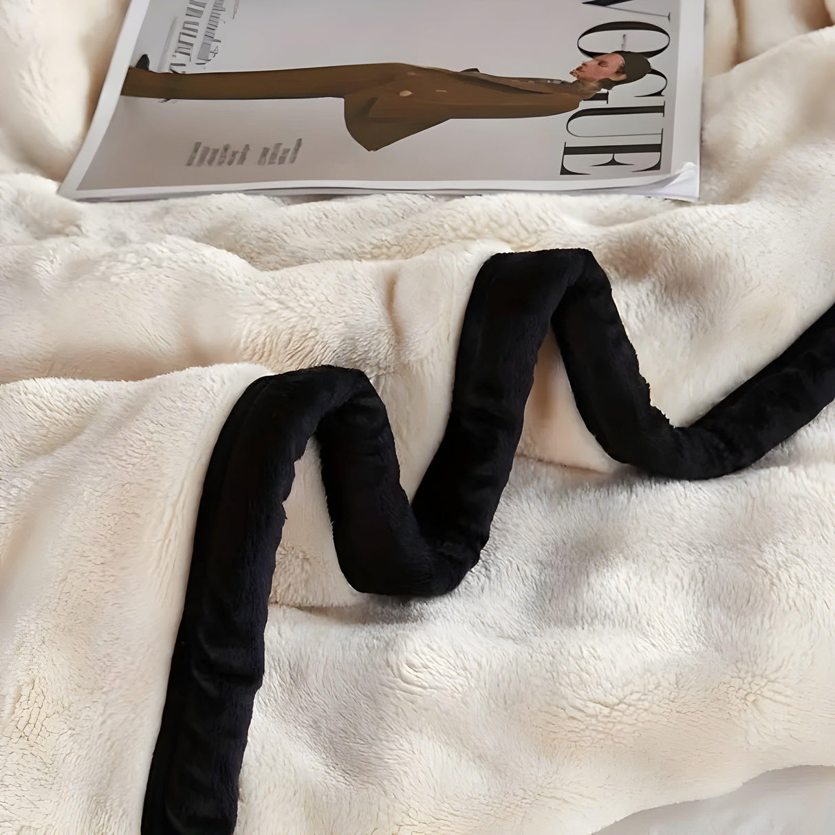 SoftSerenity Sängkläder Set - Lyxig Kaninfäll Plyschfilt Carvallo