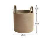 HearthWeave Korg - Fällbar, Handflätad Rep Korg Carvallo