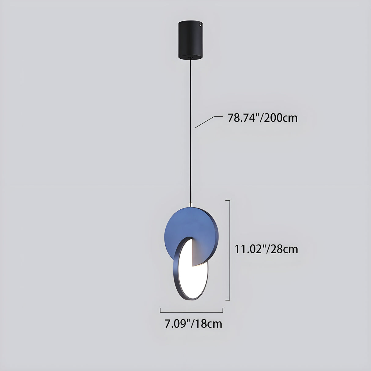 EclipseLuxe Light – Skandinavisk Rund Pendellampa Carvallo