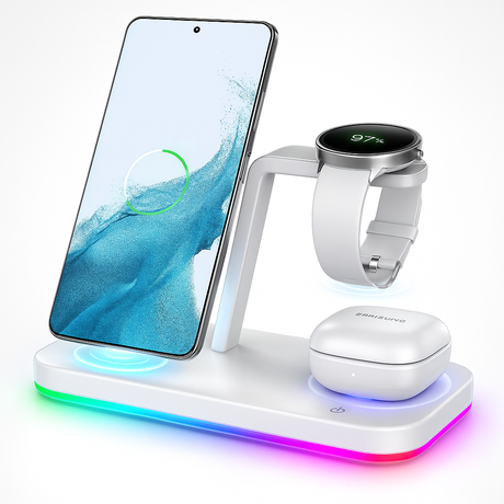 Trådlös laddare kompakt multi-enhet docka Carvallo
