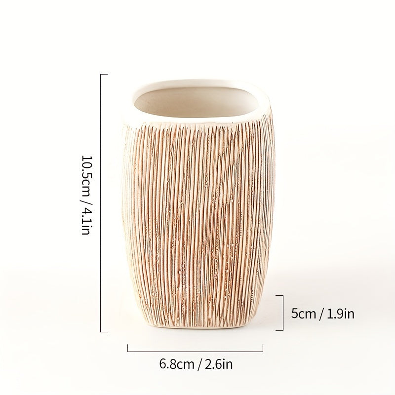 Träådrad stil Keramisk Badrumset – Lyxiga Tillbehör för en Naturlig Touch i Ditt Badrum Carvallo