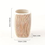 Träådrad stil Keramisk Badrumset – Lyxiga Tillbehör för en Naturlig Touch i Ditt Badrum Carvallo