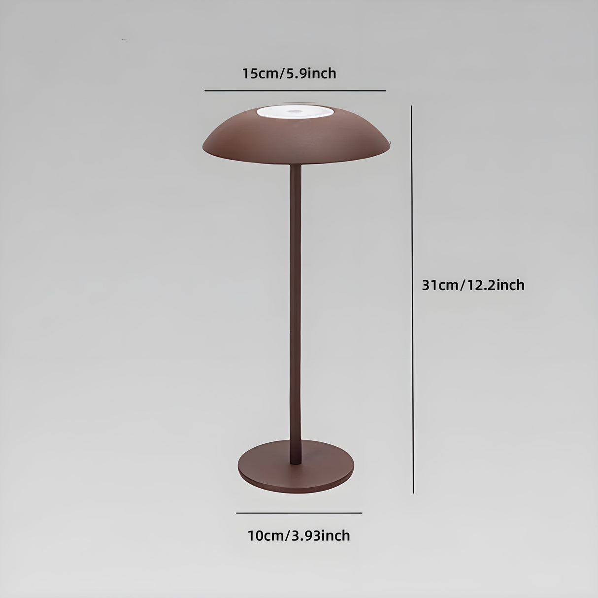 AmberHalo Lampa - Retro USB-laddad LED Touch Skrivbordslampa Carvallo