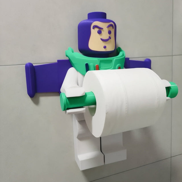 Carvallo - Karaktärsinspirerad Vägmonterad Toiletpappershållare med en finurlig touch Carvallo