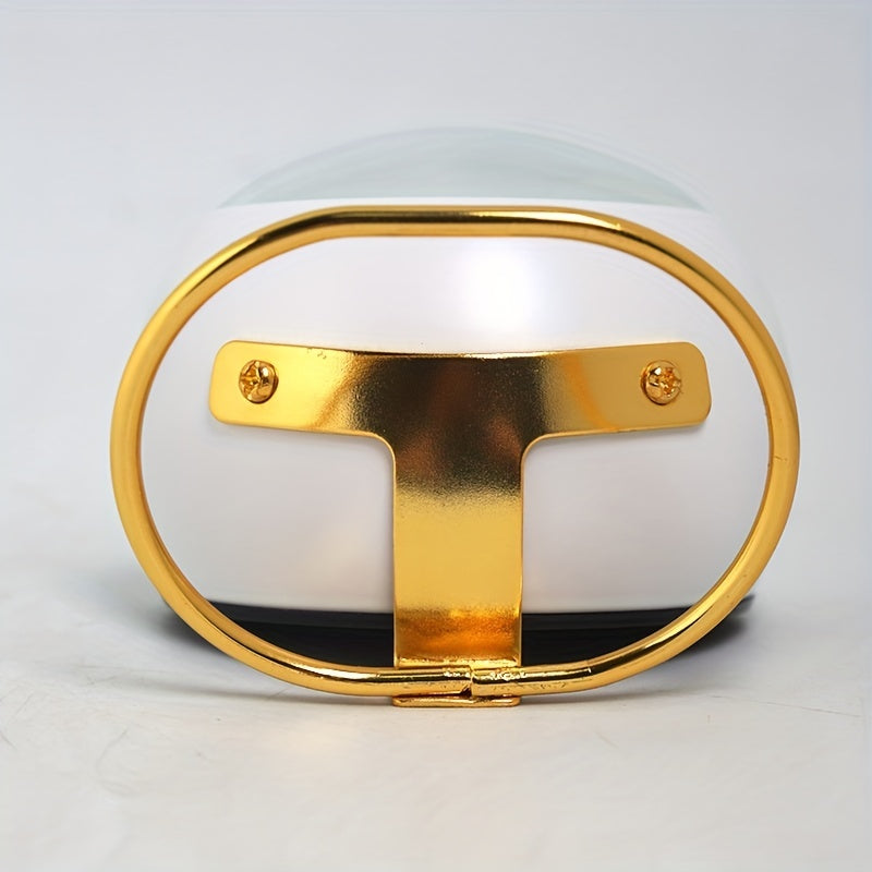 Nordic Silent Desk Clock – Luminösa Visare & Metallram Carvallo