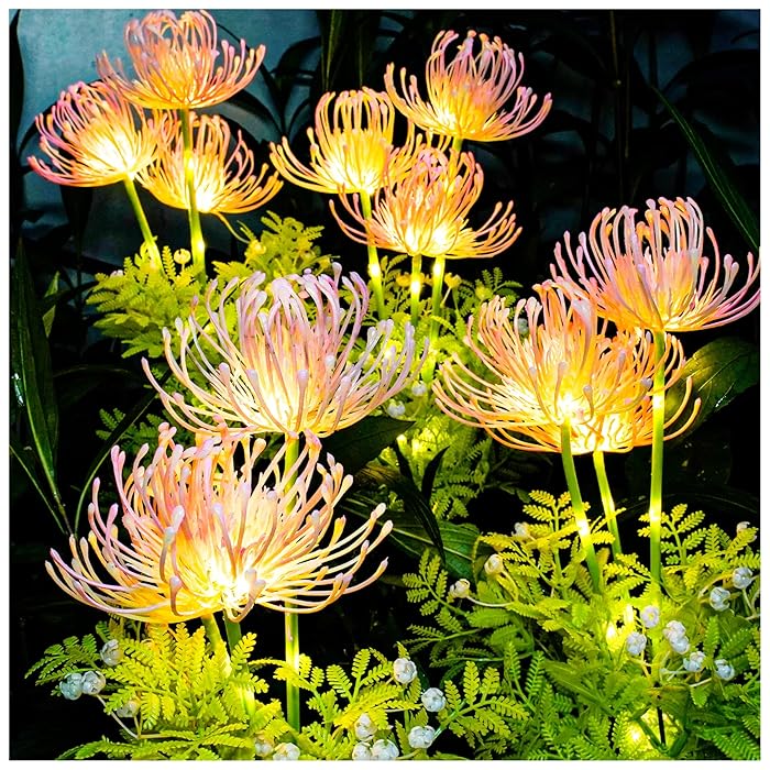 Fairy Flower LED Lamp – Lurig blommönster i stål Carvallo