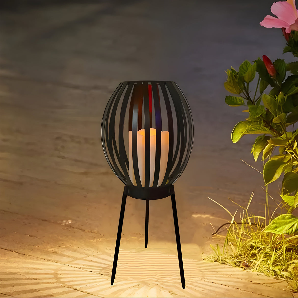 TwilightVault Ljus – Solenergidriven utomhus golvlampa Carvallo