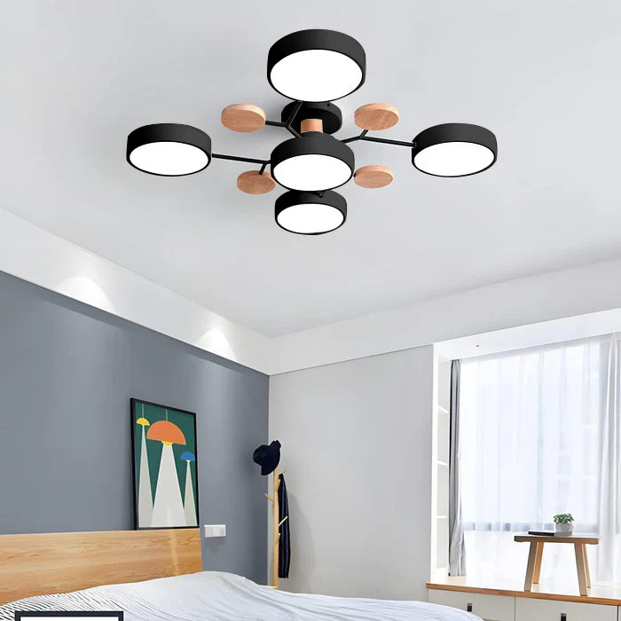 Samtida Semi-Flush LED Taklampa Carvallo