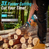 PowerCut Mini | Trådlös 6-tums kedjesåg för trädtrimning Carvallo