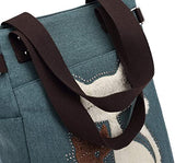 Katt broderi Canvas väska-Accessories-Bellasverige-Hemnix