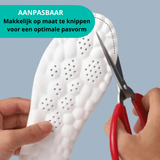 Carvallo 4D inläggssulor | Smärtfri fötter | Ergonomiskt stöd | Tvättbar & Anpassningsbar Carvallo