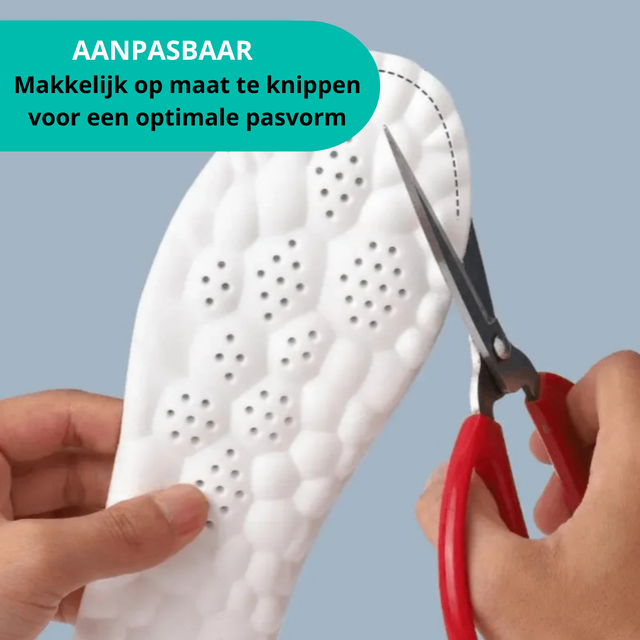 Carvallo 4D inläggssulor | Smärtfri fötter | Ergonomiskt stöd | Tvättbar & Anpassningsbar Carvallo