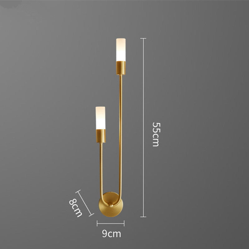Vägglampa Guld LED Modern Sänglampa Carvallo