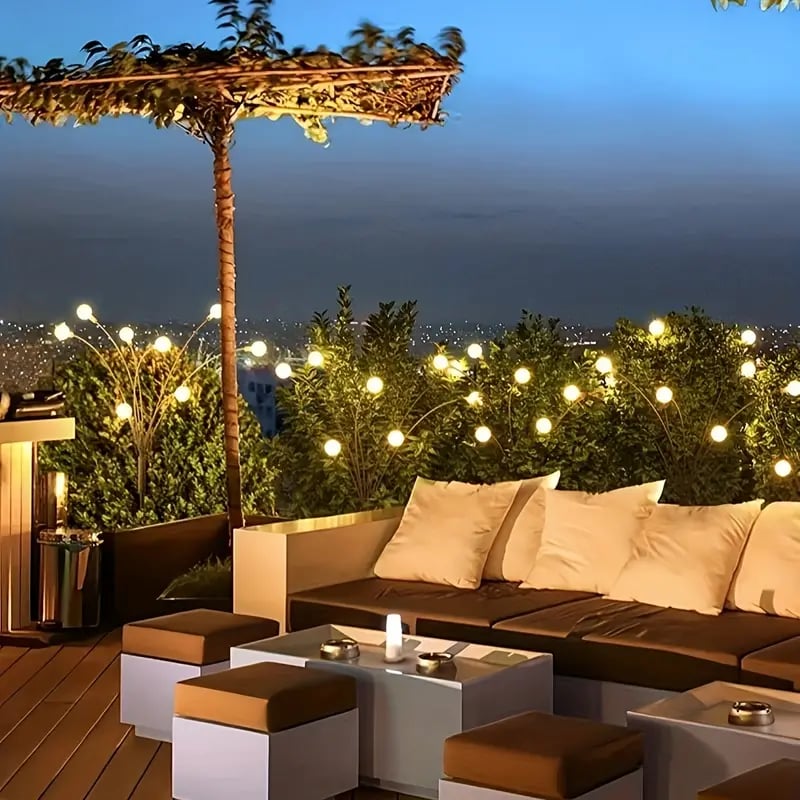 SunTwinkle – Solcellsdrivna eldfluge-lampor för trädgården Carvallo