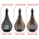 MoroccanGlow Ljuslykta - Vintage Metall Ljusställningslykta Carvallo