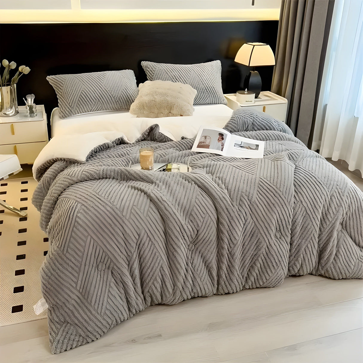 DreamCloud Täcke - Varm Ultra-Mjuk Taffeta Filt Carvallo