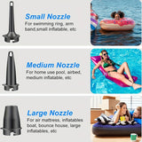 Carvallo Luftpumpe AirTrek Mini | USB-uppladdningsbar & Trådlös | Kompakt & Robust | För Luftmadrasser & Utomhus Carvallo