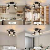 SpotFlex - Svängbar LED Takspot med 2 Bollar E14 Svart Carvallo