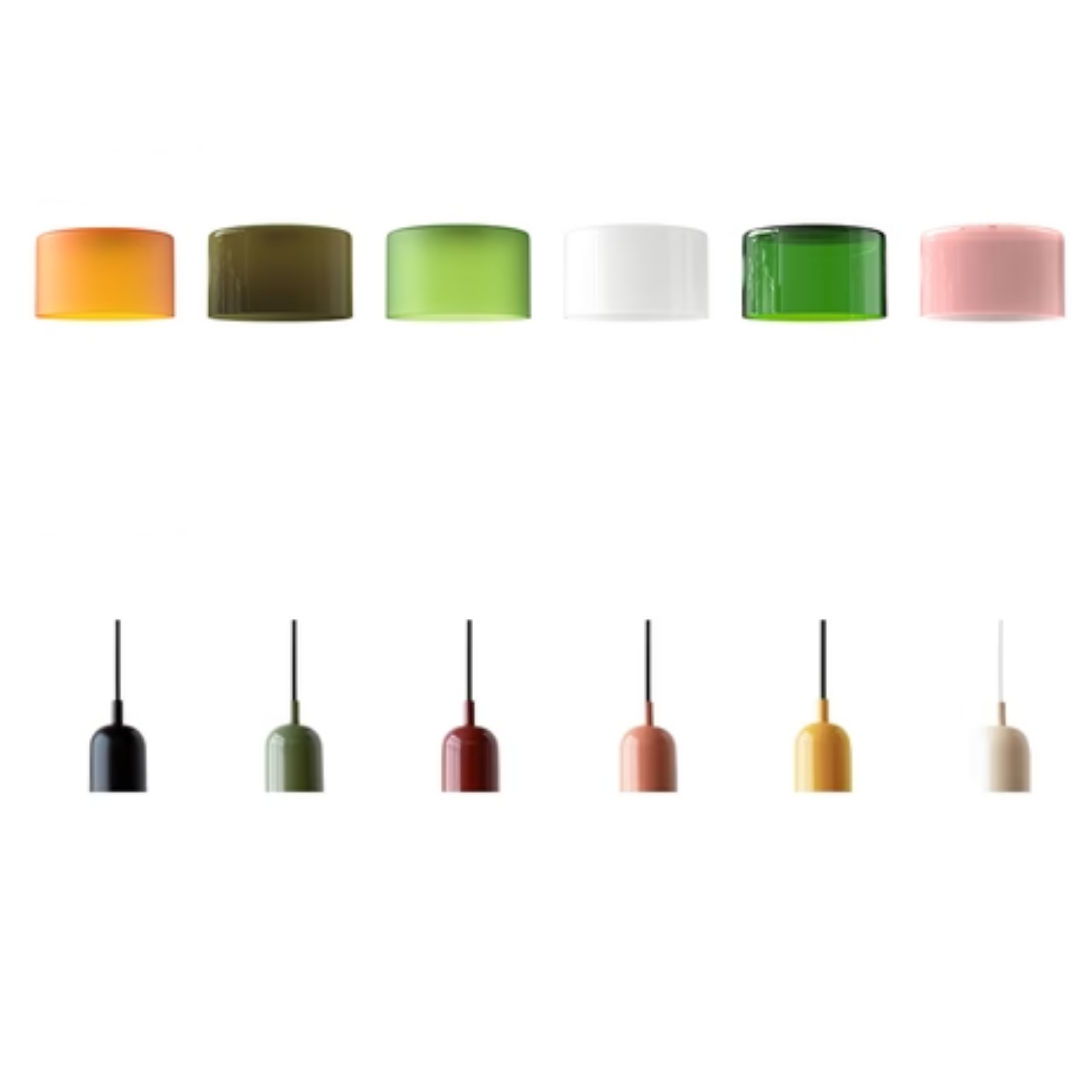 Glaspendelampa – Elegant cylindrisk pendellampa för mysiga vardagsrum Carvallo