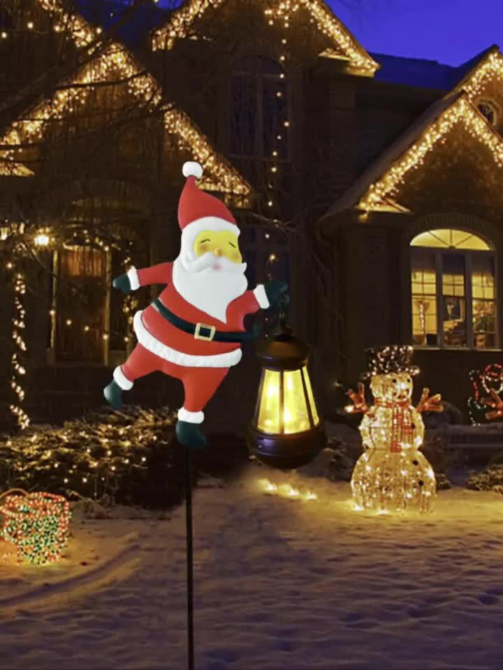 Utomhus solarlampor med Santa lykta Carvallo