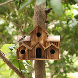 NatureNest - Artisan Birdhouse med sex mysiga ingångar Carvallo